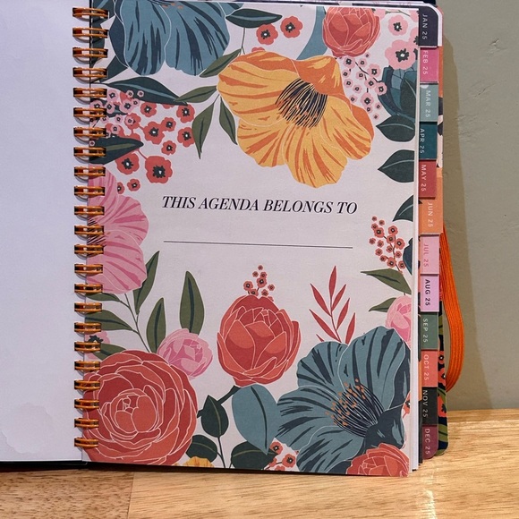 NWTS 2025 Weekly & Monthly Planner Made By Steel Mill. Vibrant Floral Design - Picture 7 of 13